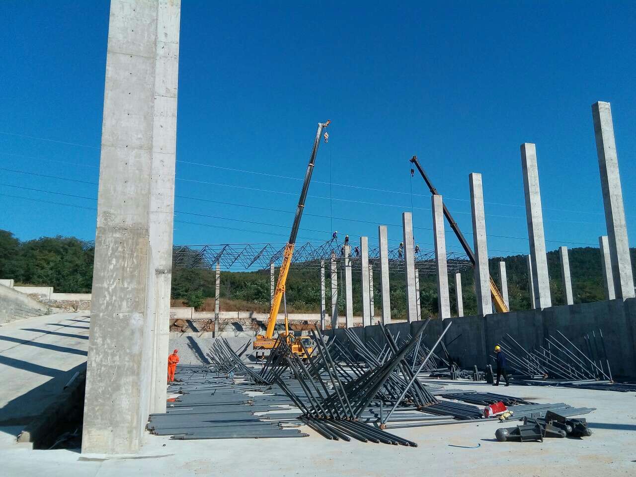 都江堰搅拌站网架